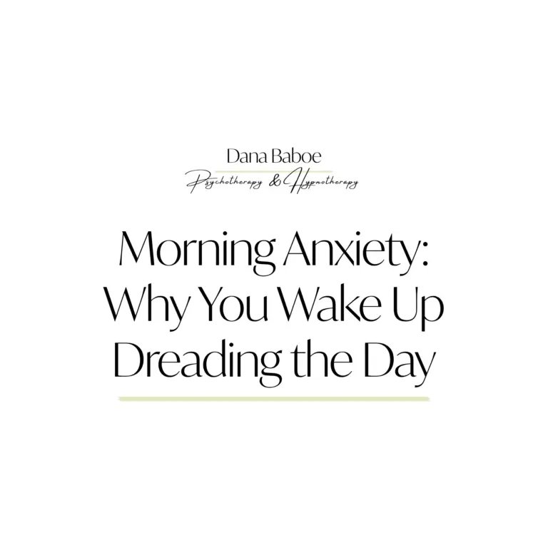 Morning Anxiety Why You Wake Up Dreading the Day Dana Baboe Integrative Psychotherapy Hypnotherapy Liverpool UK