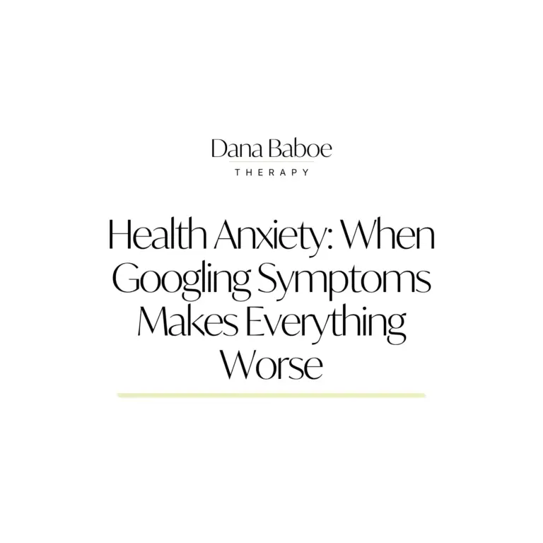 Health Anxiety - When Googling Symptoms Makes Everything Worse Dana Baboe Online Anxiety Therapist Liverpool UK Psychotherapy Hypnotherapy online therapy