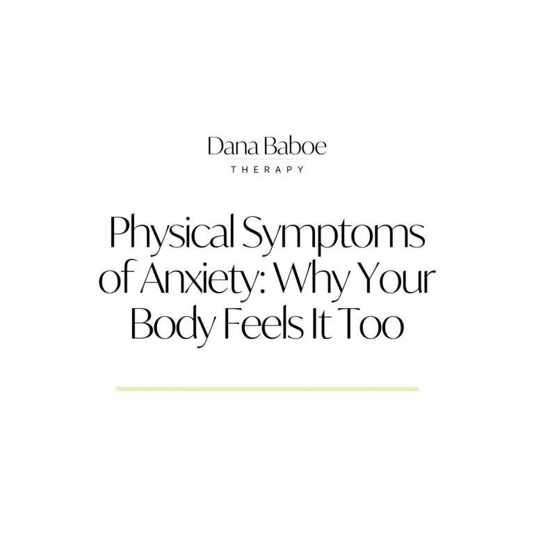 Physical Symptoms Of Anxiety - Why Your Body Feels It Too Dana Baboe Online Anxiety Therapist Liverpool UK Psychotherapy Hypnotherapy online therapy