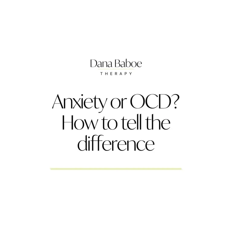 what is the difference between Anxiety and OCD, Dana Baboe Therapy for Anxiety and OCD Liverpool UK Online